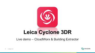 Demo Leica Cyclone 3DR  CW amp Building Extractor [upl. by Imaj671]