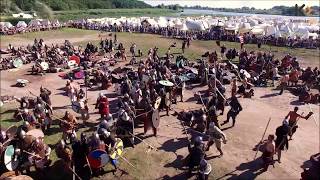 Bitwa Wojów  Wolin 2017  dron Vikings Fight Wolin  dron [upl. by Jezabel825]