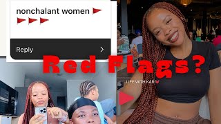 RED FLAGS in men amp women funny😭 [upl. by Gerger]