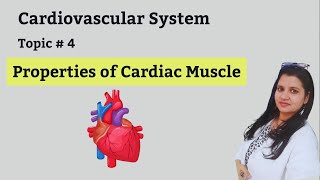 Properties of cardiac muscle Physiology physiology learning neet pg [upl. by Edlun]