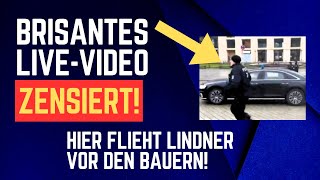 🚨UNGLAUBLICH Geheimes Video zeigt Lindners heftige Flucht vor den Bauern 🚨 [upl. by Gustin]