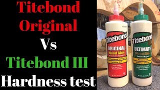 Titebond Original vs Titebond III dried hardness test Beau Hannam Guitars and Ukuleles [upl. by Enoch]