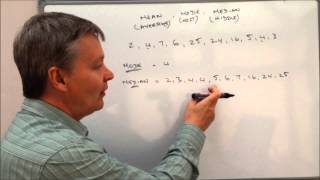 How to calculate mean median and mode  exam question [upl. by Nnylrats]