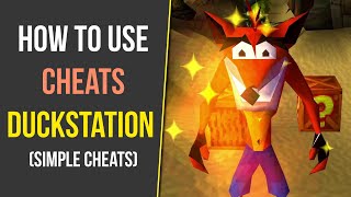 How to Enable Cheats in DuckStation Simple Cheats [upl. by Dnalyag]