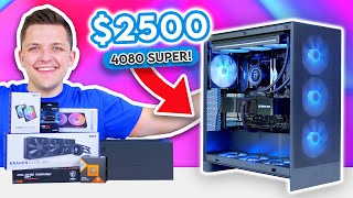 Best 2500 Gaming PC Build 2024 😄 ft RTX 4080 Super Ryzen 7800X3D amp H7 Flow [upl. by Sievert]