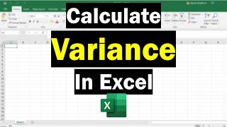 How To Calculate Variance In Excel Sample And Population [upl. by Drice]