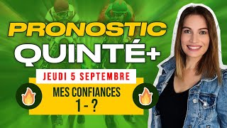 Pronostic PMU quinté du jour du Jeudi 5 septembre 2024 à Paris Longchamp [upl. by Anirtak526]