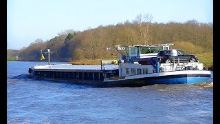 Schiffsverkehr auf der Ems April 2018  Marine traffic on river Ems Germany [upl. by Sobmalarah73]