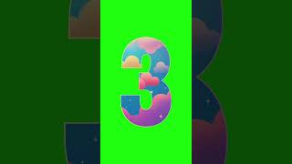 10s Countdown timers green screen animation countdown [upl. by Gina]