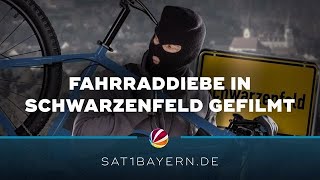 Dreiste FahrradDiebe in der Oberpfalz Überwachungskamera filmt alles [upl. by Ecirb]