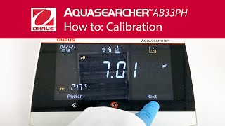 How to Calibration  OHAUS AquaSearcher Water Analysis Bench Meters AB33PH [upl. by Rotceh]