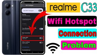 Realme C33 Hotspot Connection Problem Solutions HM Technical [upl. by Oaoj130]