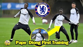 Pape Daouda Diong SHOCKS Pochettino And Chelsea Stars On His First Training [upl. by Eeliab]