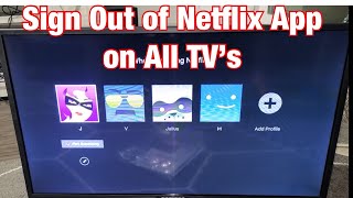 Netflix App on TV How to Sign Out Log Off [upl. by Nazler679]