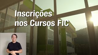 Em Libras  Como se inscrever em um curso de qualificação profissional no IFSC [upl. by Carrel382]