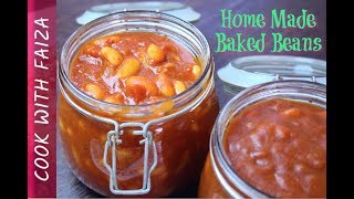 HOMEMADE BAKED BEANS RECIPE  بیکڈ بینز  बेक्ड बीन्स COOK WITH FAIZA [upl. by Noislla]