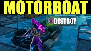 Fortnite MOTORBOATS Locations Destroy Motorboats Week 6 Challenge Guide [upl. by Odrautse]