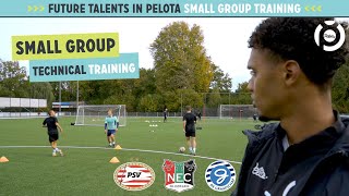 Small group football technique training  Pelota Academy Inside [upl. by Pickering]