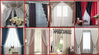 Decent and stylish plain curtain designing ideas  Top class parda designa for drawing room [upl. by Redienhcs]