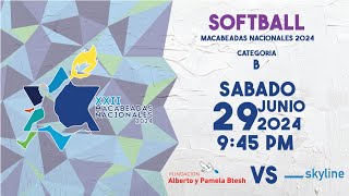 Fundacion Alberto Y Pamela Btesh VS Skyline  Softball B  29Junio2024 [upl. by Yenahteb261]