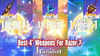 Genshin Impact  Razor Talent 12  SnowTombed  Serpent Spine Prototype Damage Test [upl. by Ikik]