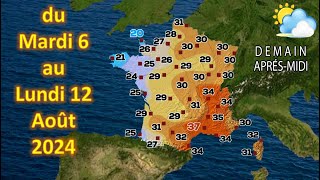 Prévision météo France du Mardi 6 au Lundi 12 Août 2024 [upl. by Aderb480]