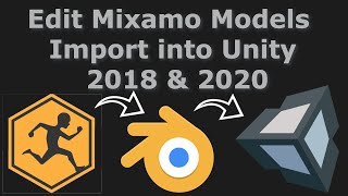 Edit Mixamo Models with Blender Import in Unity [upl. by Eenad162]