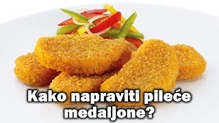 Kako napraviti pileće medaljone sa čipsom [upl. by Dalt38]