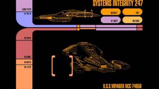 Star Trek LCARS  Voyager Systems Integrity [upl. by Gentes]