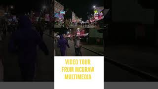 Beale Street in Memphis Tennessee video tour at night Produced by McGraw Multimedia [upl. by Gnak]