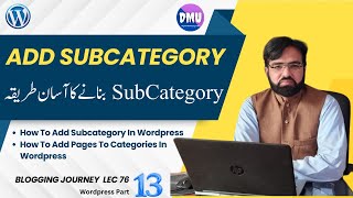 How To Add Subcategory In Wordpress  How To Add Pages To Categories In Wordpress Lec  76 [upl. by Norrej]