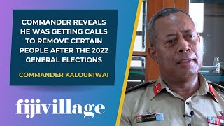 Commander reveals he was getting calls to remove certain people after the 2022 general elections [upl. by Ahidam994]