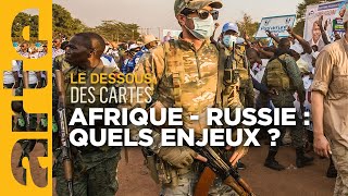 Afrique  quelle influence russe   Le dessous des cartes  ARTE [upl. by Annelg]