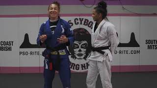 Judo Throws De Ashi Harai to O soto gari LFA Star Dione Barbosa with Bellator MMA Champion Cyborg [upl. by Yemiaj]