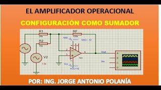 Sumador de señales con el 741 [upl. by Anawad]