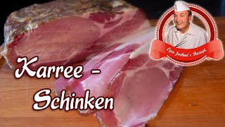 Karree  Schinken selber machen  Schweinerücken kalt geräuchert  Opa Jochens Rezept [upl. by Moya121]