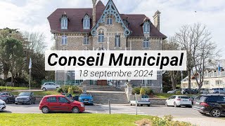 Conseil municipal  18 septembre 2024 [upl. by Srednas]