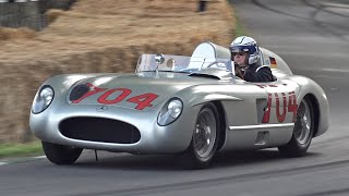 1955 MercedesBenz 300 SLR quot704quot  PURE ENGINE SOUNDS [upl. by Lela582]