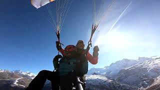 Tandemflight from Schwarzsee Nov 24 over 30 Min mid Novembergreat Conditions [upl. by Aneelak]