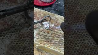 Jewelry Making How to Solder A Bezel Setting Onto A Sterling Silver Ring Shank [upl. by Nirac]