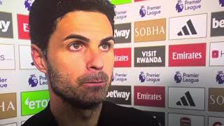 ARSENAL 02 ASTON VILLA ARTETA SAYS ARSENAL WILL BOUNCE BACK AGAINST BAYERN MUNICH amp RICE [upl. by Akeinahs]