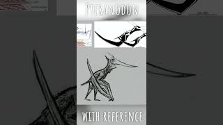 Sketching Pteranodon from Memory then Reference paleoart drawing [upl. by Cammie]