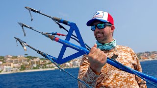 Using a Trident to Catch Swordfish in Italy [upl. by Nnayelsel]