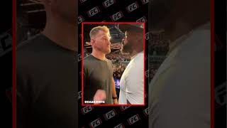 😳😳 Closer look at the face off between Jon Jones and Stipe Miocic shorts trending youtubeshorts [upl. by Heeley]