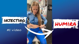 1 HUMIRA injection video FULL VIDEOankylosingspondylitis rheumatoidarthritis arthritis humira [upl. by Romilly]