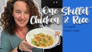 HOW TO MAKE DELICIOUS ONE SKILLET CHICKEN AND RICE  See me Merge TWO Recipes into ONE [upl. by Atiekram]