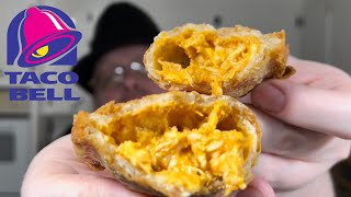 Taco Bell cheesy chicken crispanada review [upl. by Alahsal476]