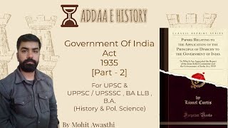 Lecture 15b Government of India Act 1935 part2 [upl. by Essyle]