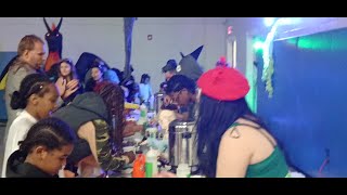 Video Slime station at Booker T Washington centers Halloween event [upl. by Saul47]