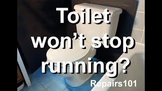 Toilet Wont Stop Running [upl. by Slosberg]